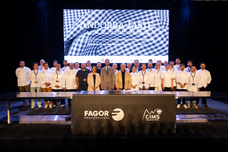 Fotografia de família dels participants a l'Andorra Taste.